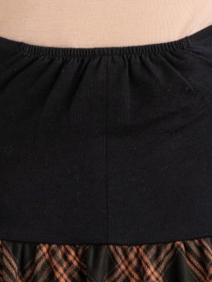 マタニティ スカート|【産前産後対応】チェックバイヤスギャザーフレアースカート【出産後も長く使える】