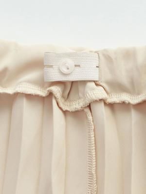 アウトレット|【セット】タートルネックサイドスリットワンピース＆産後も使えるプリーツスカート　マタニティ・授乳服