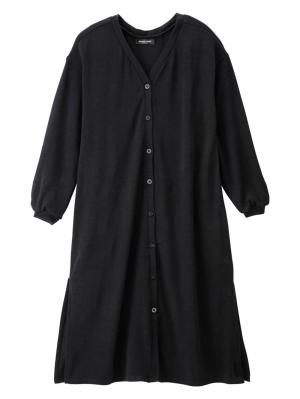 マタニティ ワンピース|【2WAY】前後2WAYロングカーディガンワンピース マタニティ・授乳服|ブラック