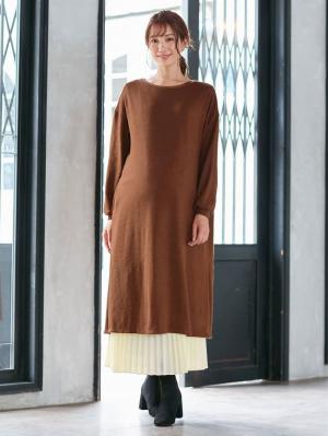 マタニティ ワンピース|【2WAY】前後2WAYロングカーディガンワンピース マタニティ・授乳服