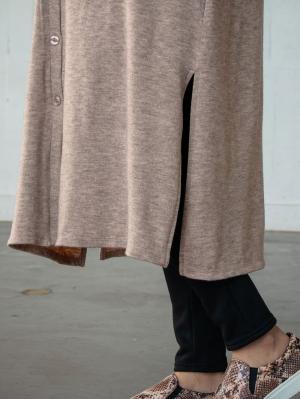 マタニティ ワンピース|【2WAY】前後2WAYロングカーディガンワンピース マタニティ・授乳服