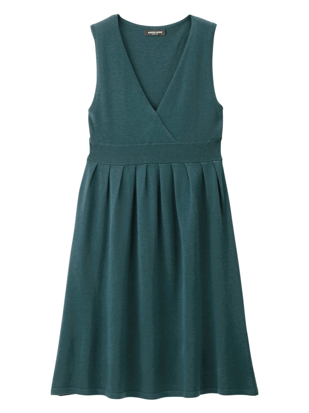 マタニティ ワンピース|リブニットトップス＆ニットジャンパースカートセット　マタニティ・授乳服【出産後も長く使える】|ターコイズ