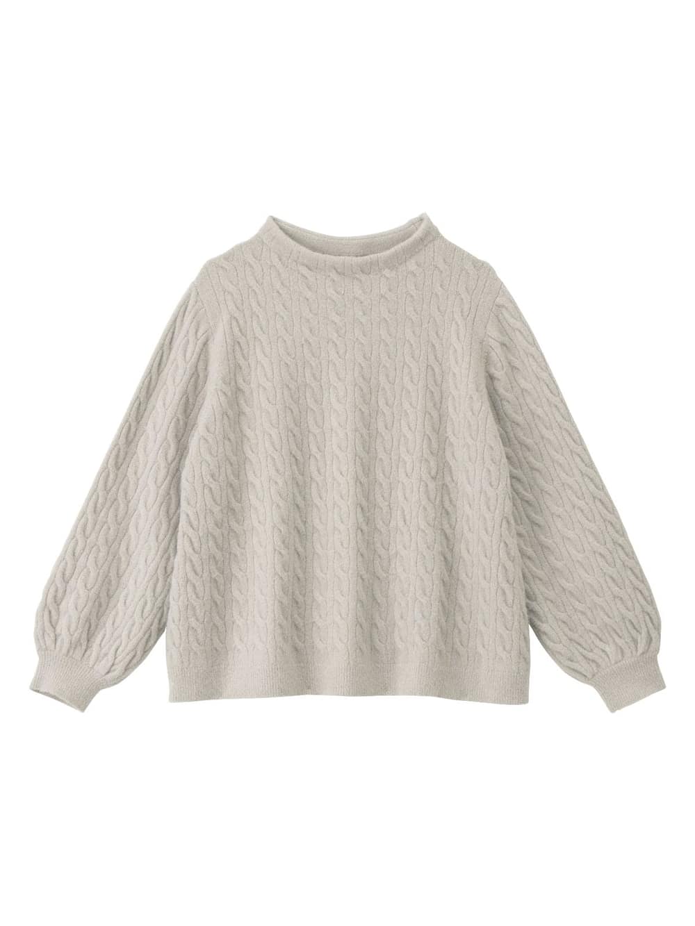 マタニティ ワンピース|【セット】もっちりケーブルボトルニット＆ロングスカートセット　マタニティ・授乳服|ペールベージュ