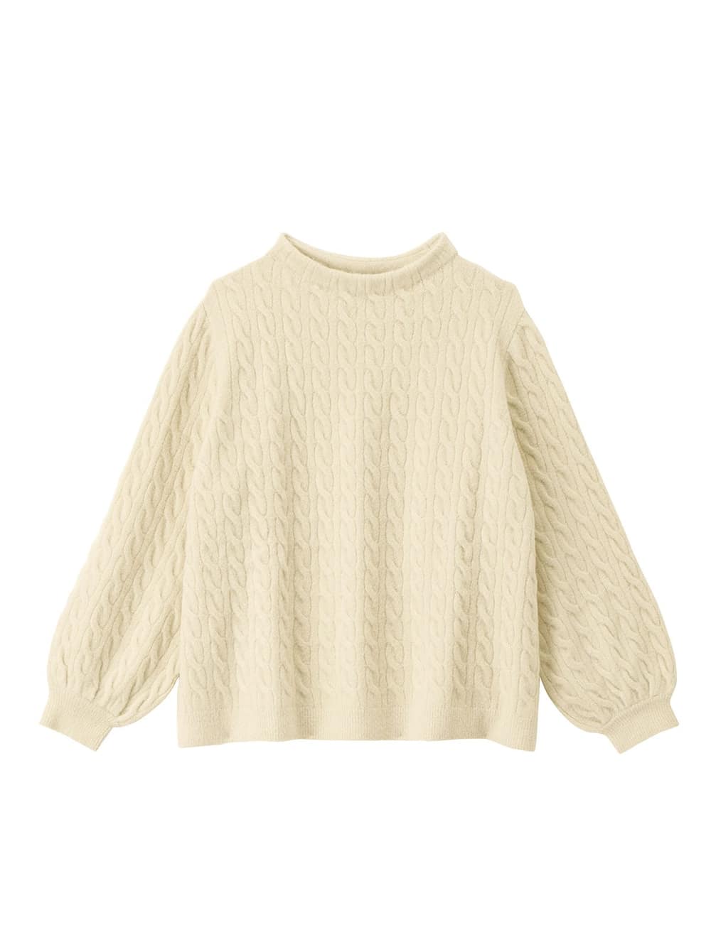 マタニティ ワンピース|【セット】もっちりケーブルボトルニット＆ロングスカートセット　マタニティ・授乳服|アイボリー