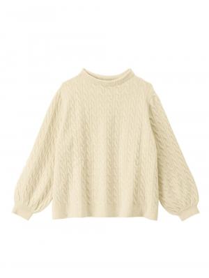 マタニティ ワンピース|【セット】もっちりケーブルボトルニット＆ロングスカートセット　マタニティ・授乳服|アイボリー