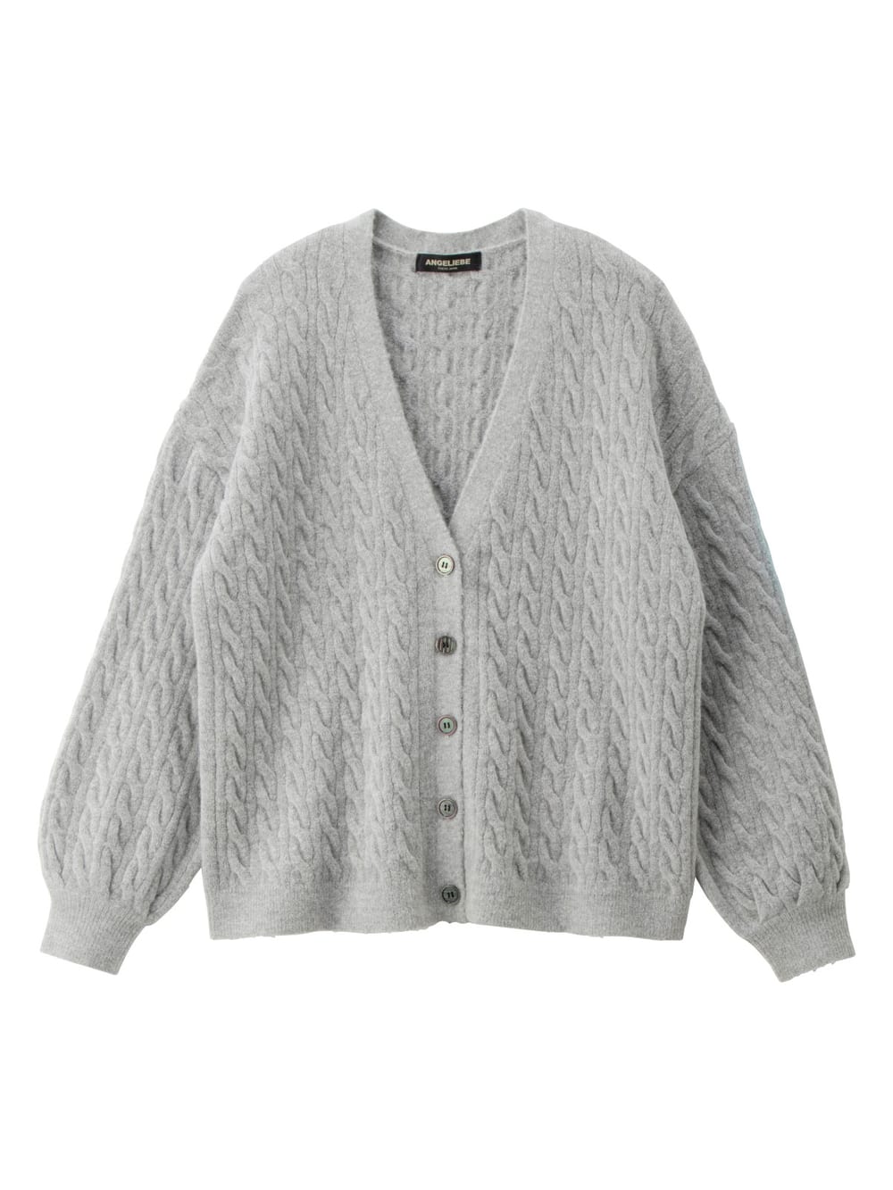 授乳しやすい もっちりケーブルニットカーディガン マタニティウェア 授乳服通販 エンジェリーベ 公式