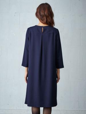 マタニティ ワンピース|フロントタックナチュラルフレアーワンピース マタニティ・授乳服【出産後も長く使える】