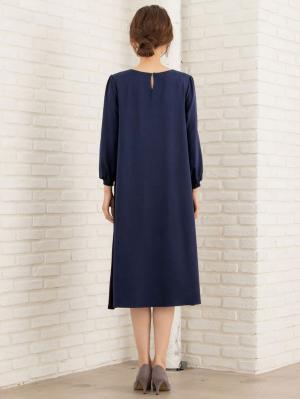 マタニティ ワンピース|サイドプリーツワンピース　マタニティ・授乳服【出産後も長く使える】