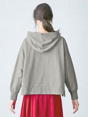 アウトレット|裏起毛BIGスウェットパーカ　マタニティ・授乳服【出産後も長く使える】