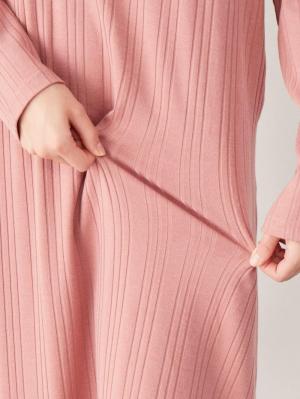 マタニティ ワンピース|ain(アイン)ランダムリブフレアワンピース マタニティ・授乳服【出産後も長く使える】