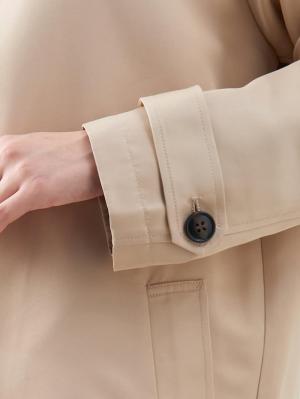 マタニティ アウター（コート）・ママコート|ain（アイン）【撥水加工】【防花粉】ダッカー付きステンカラーママコート