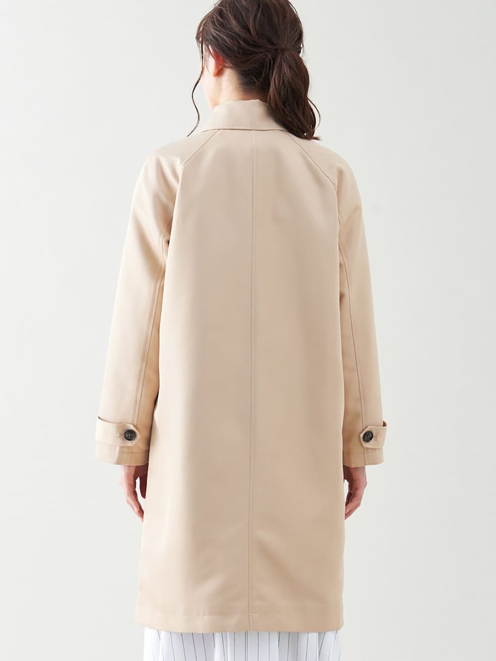 マタニティ アウター（コート）・ママコート|ain（アイン）【撥水加工】【防花粉】ダッカー付きステンカラーママコート