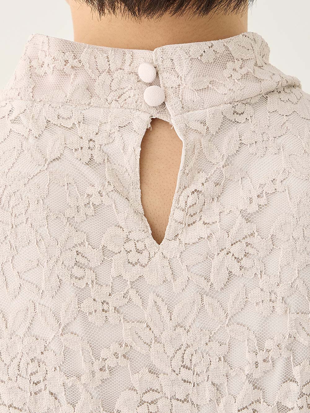 マタニティ ワンピース|LOVE MIC（ラブミック）レース×強撚スムースフレアーワンピース　マタニティ・授乳服【出産後も長く使える】