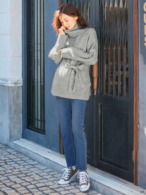 マタニティ トップス|Vicente for mom（ヴィセンテフォーマム）タートルニットトップス　マタニティ・授乳服|グレー