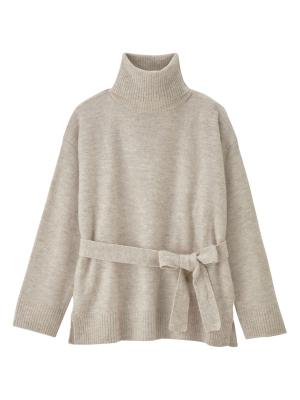 マタニティ トップス|Vicente for mom（ヴィセンテフォーマム）タートルニットトップス　マタニティ・授乳服|ベージュ