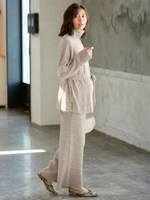 マタニティ トップス|Vicente for mom（ヴィセンテフォーマム）タートルニットトップス　マタニティ・授乳服|ベージュ