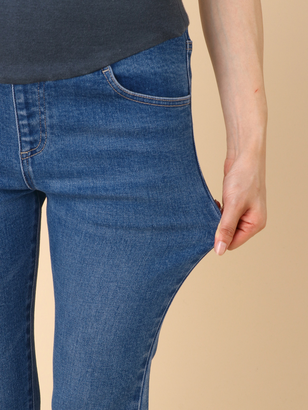 アウトレット|【産前産後対応】Vicente for mom（ヴィセンテフォーマム）テーパードデニムストレッチパンツ【出産後も長く使える】