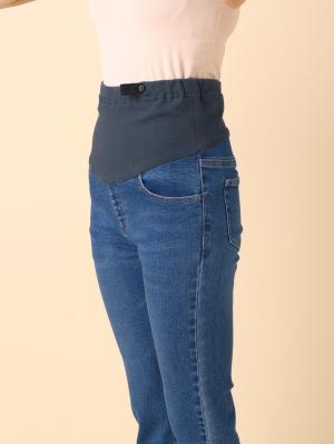 アウトレット|【産前産後対応】Vicente for mom（ヴィセンテフォーマム）テーパードデニムストレッチパンツ【出産後も長く使える】