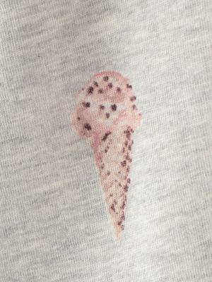 マタニティ パジャマ・ルームウェア|【授乳口付】スムースアイスクリームプリント×無地パンツ2WAYパジャマ