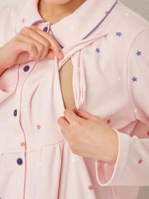 マタニティ パジャマ・ルームウェア|mutti ei（ムッティアイ）【授乳口付】スムースマルチ星柄パジャマ