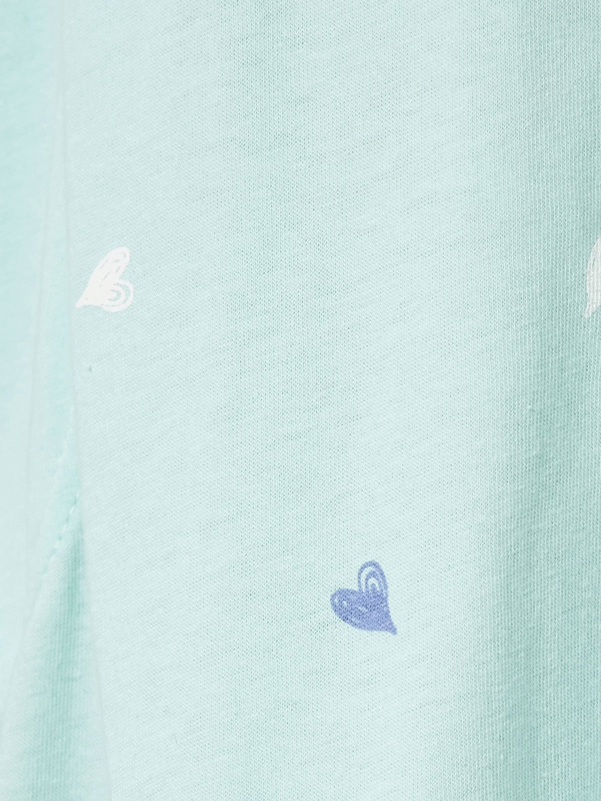 マタニティ パジャマ・ルームウェア|mutti ei（ムッティアイ）【授乳口付】天竺ハート柄ネグリジェ|ライトグリーン