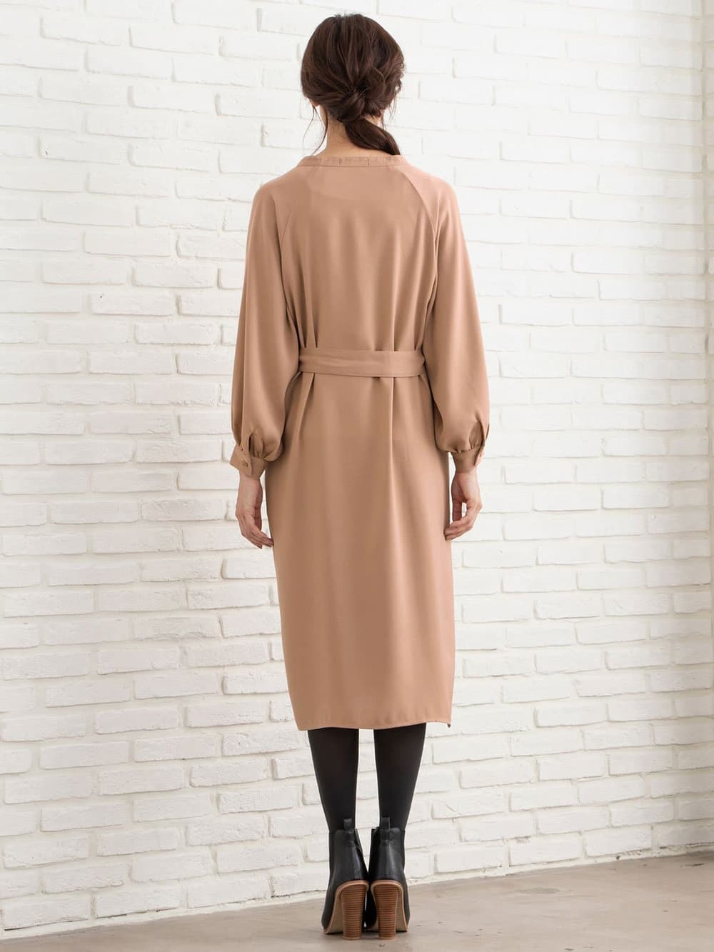 マタニティ ワンピース|ラグランスリーブワンピース　マタニティ・授乳服【出産後も長く使える】