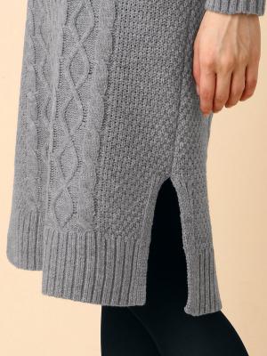 アウトレット|ケーブルタートルネックワンピース