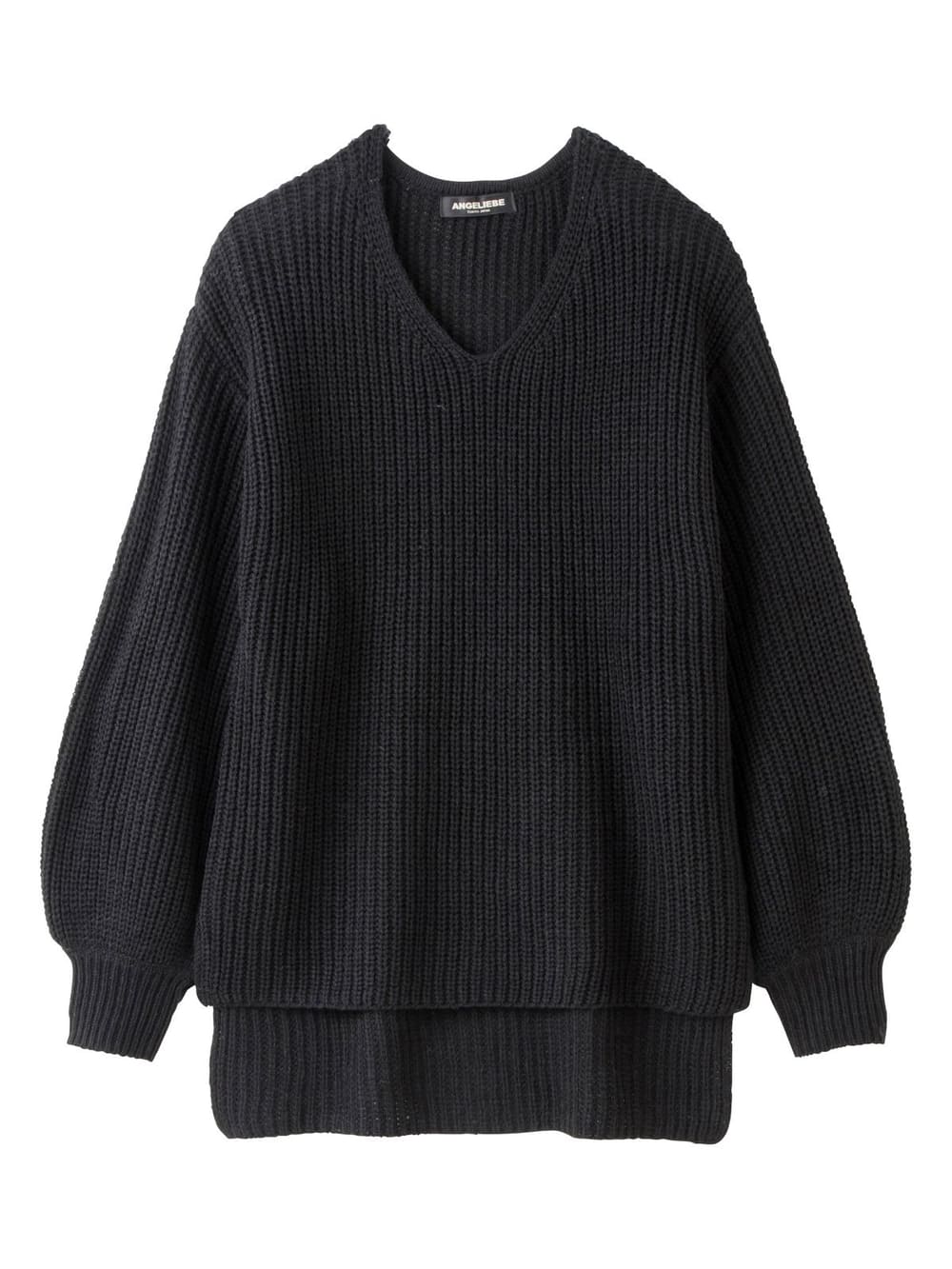 THE TOE グレー Vネック セーター 片畦Vネックニット マタニティ・授乳服【出産後も長く使える