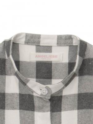 マタニティ パジャマ・ルームウェア|【授乳口付】ブロックチェックネルネグリジェ