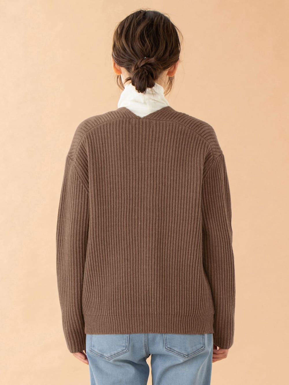 マタニティ トップス|両畦VネックダブルZIPカーデ　マタニティ・授乳服【出産後も長く使える】