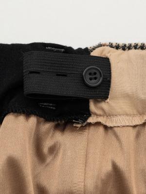 アウトレット|【産前産後】ベルト付きチェックワイドパンツ【出産後も長く使える】