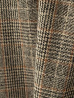 アウトレット|【産前産後】ベルト付きチェックワイドパンツ【出産後も長く使える】