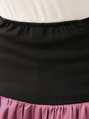 マタニティ スカート|【産前産後対応】サテンプリーツスカート【出産後も長く使える】