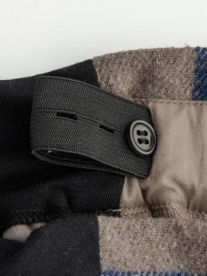 アウトレット|【産前産後対応】チェックハイウエストスカート【出産後も長く使える】