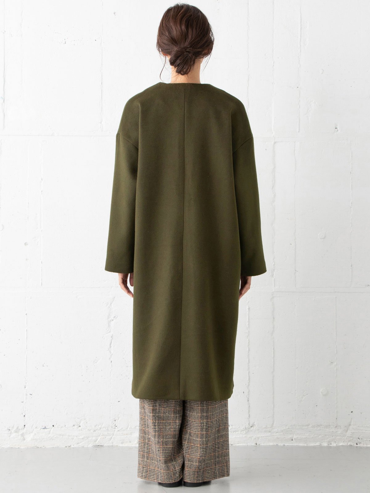 マタニティ アウター（コート）・ママコート|【産前産後対応】ママコートにもなるノーカラーコート