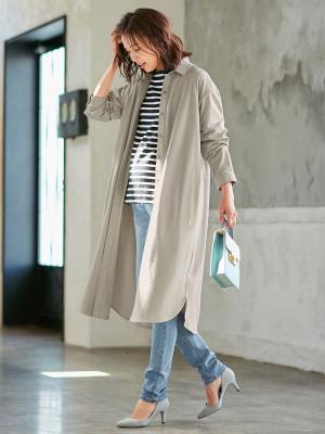 マタニティ パンツ|【産前産後対応】【あったか】裏起毛デニムスキニーパンツ（裏フェルトタッチ ）【出産後も長く使える】|ライトブルー