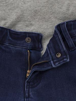 マタニティ パンツ|【産前産後対応】【あったか】裏起毛デニムスキニーパンツ（裏フェルトタッチ ）【出産後も長く使える】