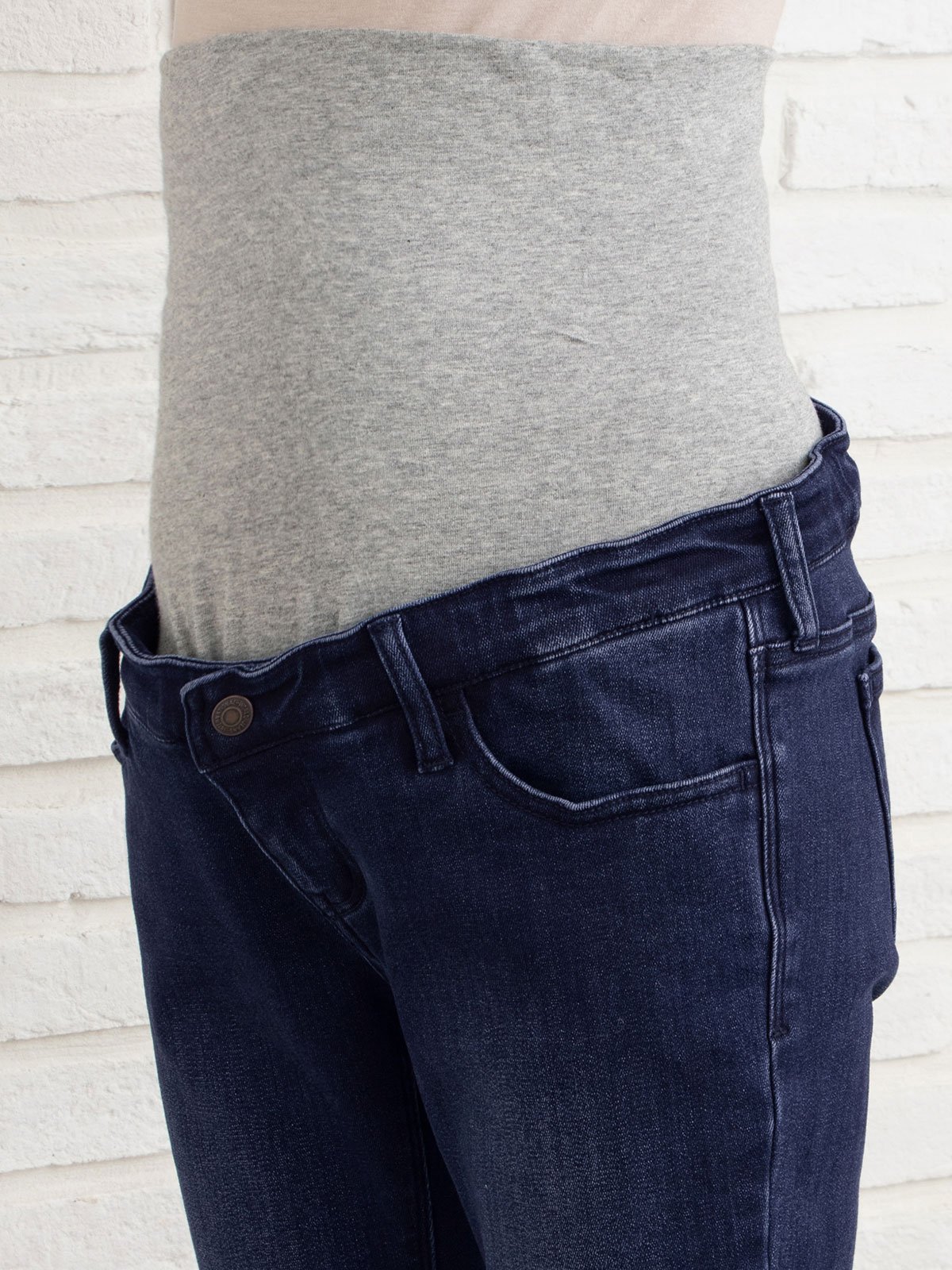 マタニティ パンツ|【産前産後対応】【あったか】裏起毛デニムスキニーパンツ（裏フェルトタッチ ）【出産後も長く使える】