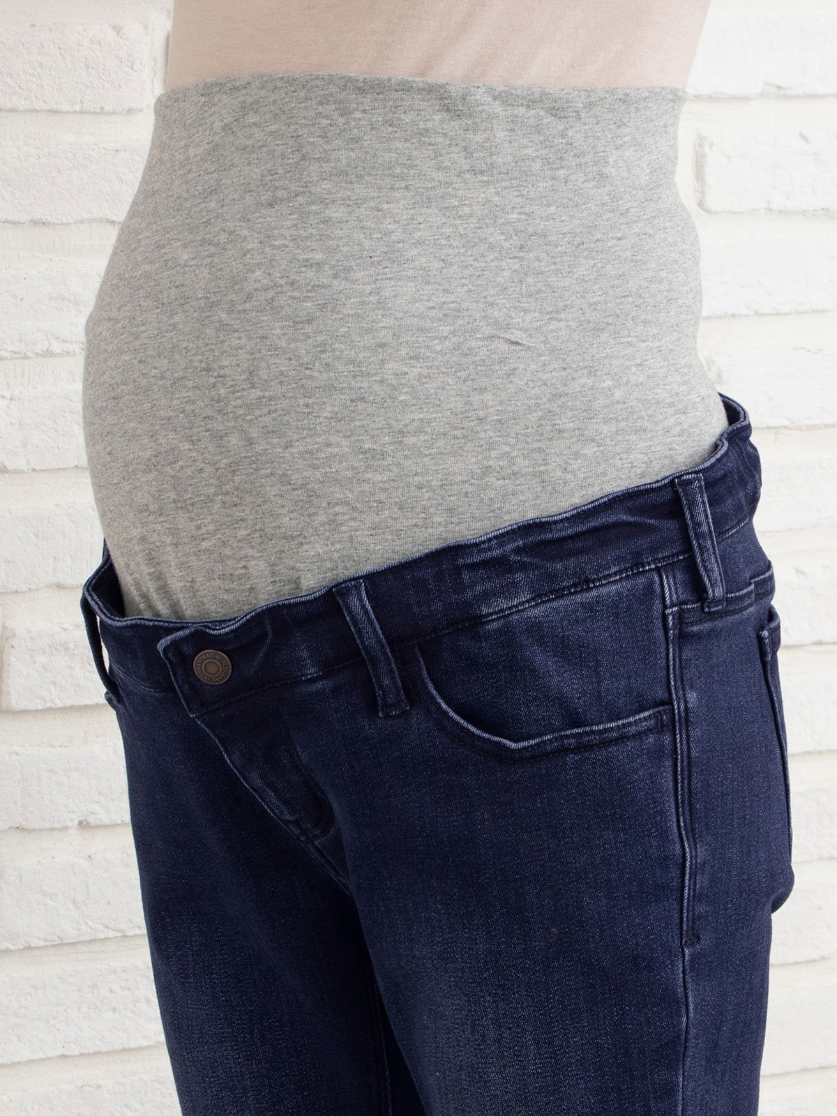 マタニティ パンツ|【産前産後対応】【あったか】裏起毛デニムスキニーパンツ（裏フェルトタッチ ）【出産後も長く使える】