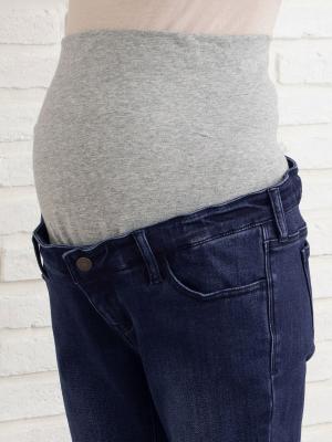 マタニティ パンツ|【産前産後対応】【あったか】裏起毛デニムスキニーパンツ（裏フェルトタッチ ）【出産後も長く使える】