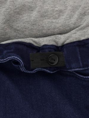 マタニティ パンツ|【産前産後対応】【あったか】裏フェルトタッチデニムテーパードパンツ【出産後も長く使える】