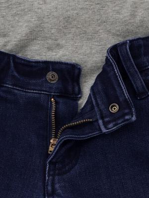 マタニティ パンツ|【産前産後対応】【あったか】裏フェルトタッチデニムテーパードパンツ【出産後も長く使える】