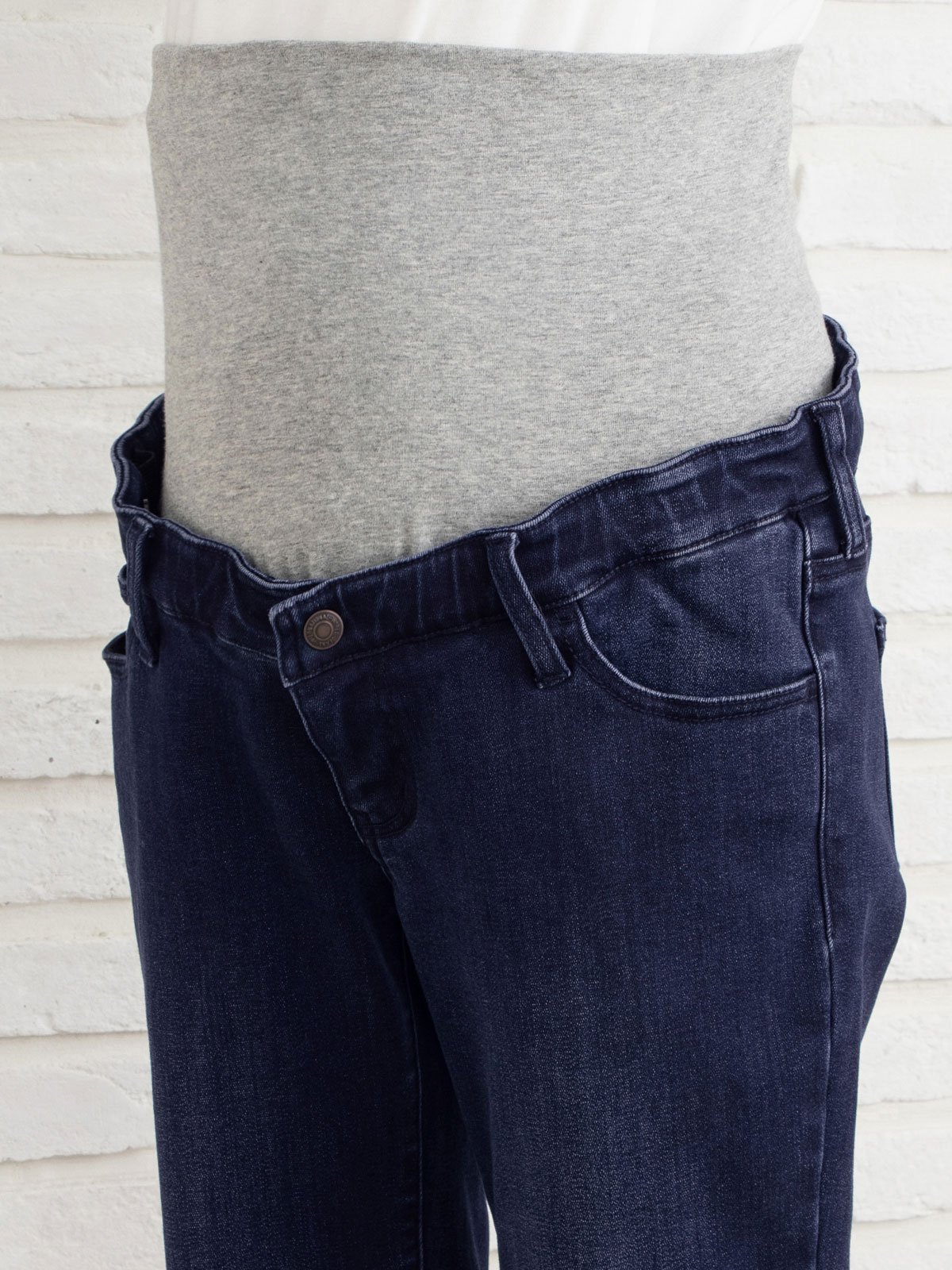 マタニティ パンツ|【産前産後対応】【あったか】裏フェルトタッチデニムテーパードパンツ【出産後も長く使える】