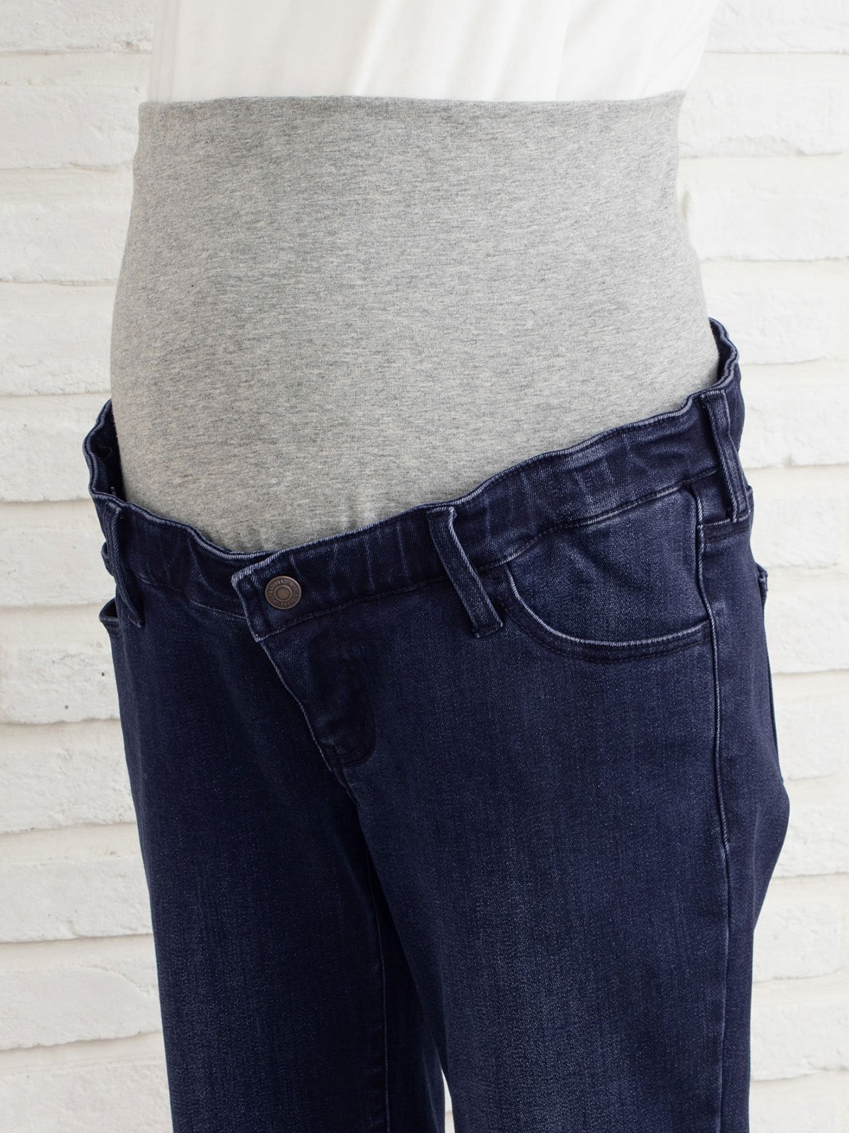 マタニティ パンツ|【産前産後対応】【あったか】裏フェルトタッチデニムテーパードパンツ【出産後も長く使える】