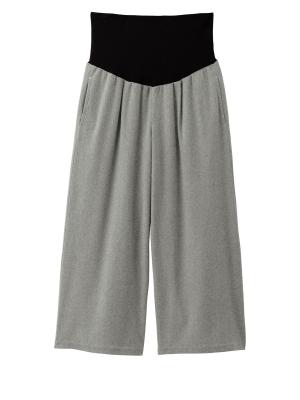【産前産後対応】【2レングス展開】ウールライクタックワイドパンツ【出産後も長く使える】29585