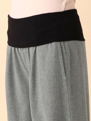 アウトレット|【産前産後対応】【2レングス展開】ウールライクタックワイドパンツ【出産後も長く使える】