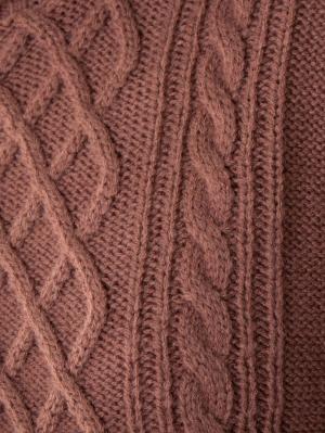 マタニティ トップス|【アンチピリング加工】ケーブル編みタートルネックニット マタニティ・授乳服