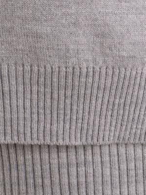 マタニティ ワンピース|【アンチピリング加工】天竺ニット×リブニットVネックレイヤードワンピース　マタニティ・授乳服