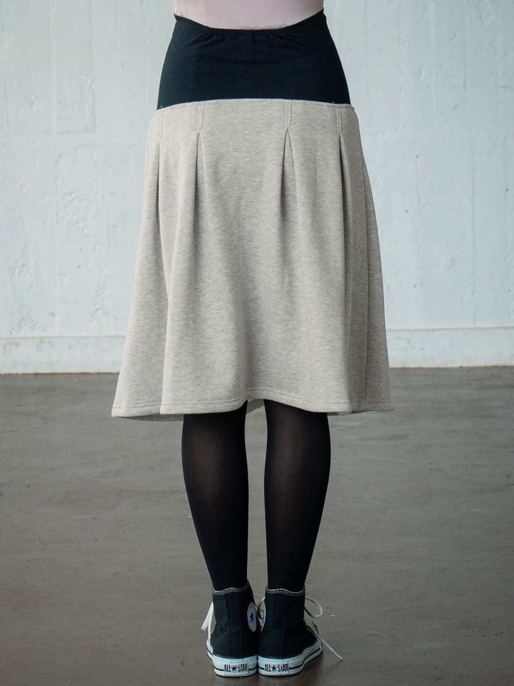 マタニティ スカート|【産前産後対応】【極暖】裏シャギーあったかタックスカート【出産後も長く使える】