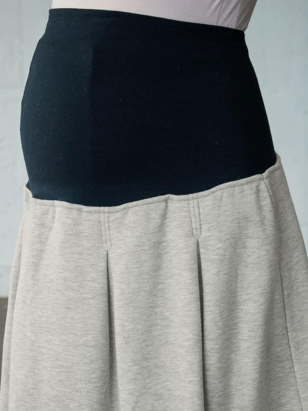 マタニティ スカート|【産前産後対応】【極暖】裏シャギーあったかタックスカート【出産後も長く使える】